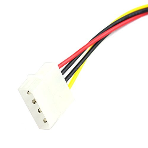 DZS Elec 1x 4 Pin IDE Power Adaptor: Molex Male to SATA Female HDD Cable + 1x SATA III Data Cable for DIY HDD Power & Data Transmission - Image 3