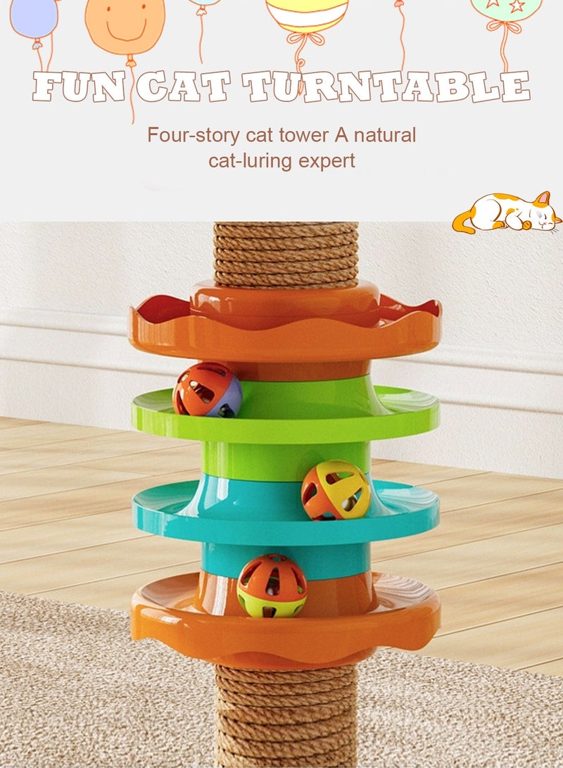 Kidle Cat Tree Sisal Scratching Post Cat Climbing Frame with Space Capsule Large Cat Bed Cat Toys - Image 3