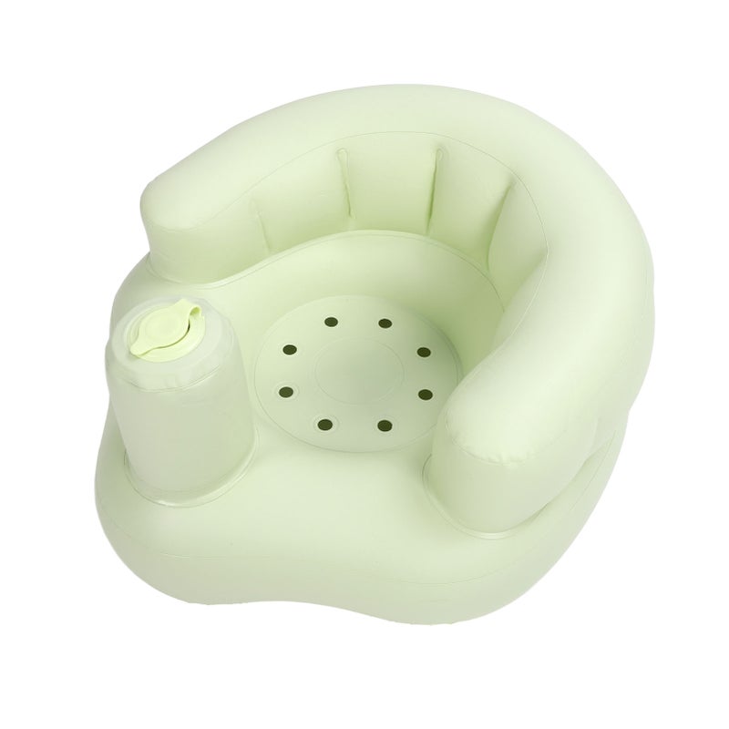 Baby Inflatable Couch PVC Cute Comfortable Portable Built in Pump Inflatable Chair for Bathing Eating Toy - Image 2