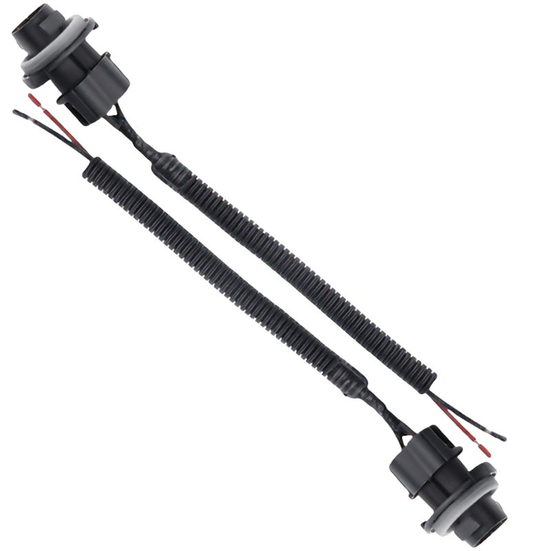 BlinkAutor 2 Pcs License Plate Light Socket Black Rear Lamp Wire Harness Assembly Compatible with 20002013 Silverado Sierra Avalanche Suburban Escalade Yukon GMC - Image 3