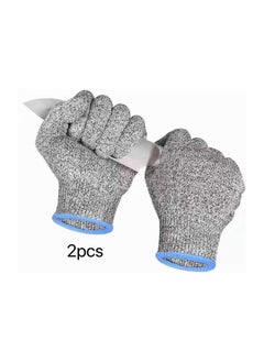 Generic 2pcs Premium Cut Resistant Gloves with Level 5 Protection, Ambidextrous, Machine Washable, Lightweight Protective Gloves  - Image 1