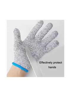 Generic 2pcs Premium Cut Resistant Gloves with Level 5 Protection, Ambidextrous, Machine Washable, Lightweight Protective Gloves  - Image 3