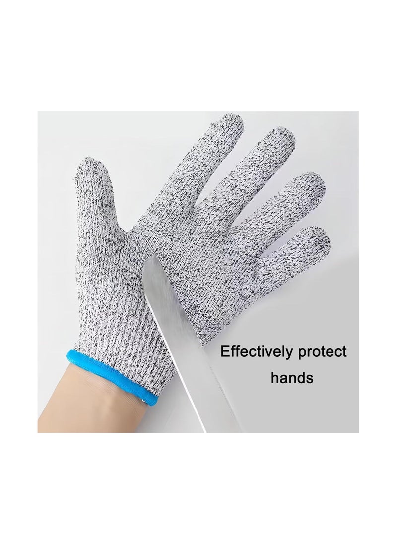 Generic 2pcs Premium Cut Resistant Gloves with Level 5 Protection, Ambidextrous, Machine Washable, Lightweight Protective Gloves  - Image 3