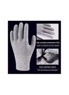 Generic 2pcs Premium Cut Resistant Gloves with Level 5 Protection, Ambidextrous, Machine Washable, Lightweight Protective Gloves  - Image 2