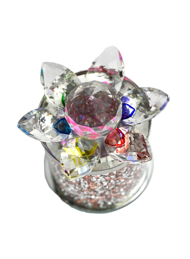 Crystal Container With Lid, Fancy Lotus Storage Container, Home Décor, Crystals And Stones Storage Box, Candy Box, Jewellery Box  - Image 3