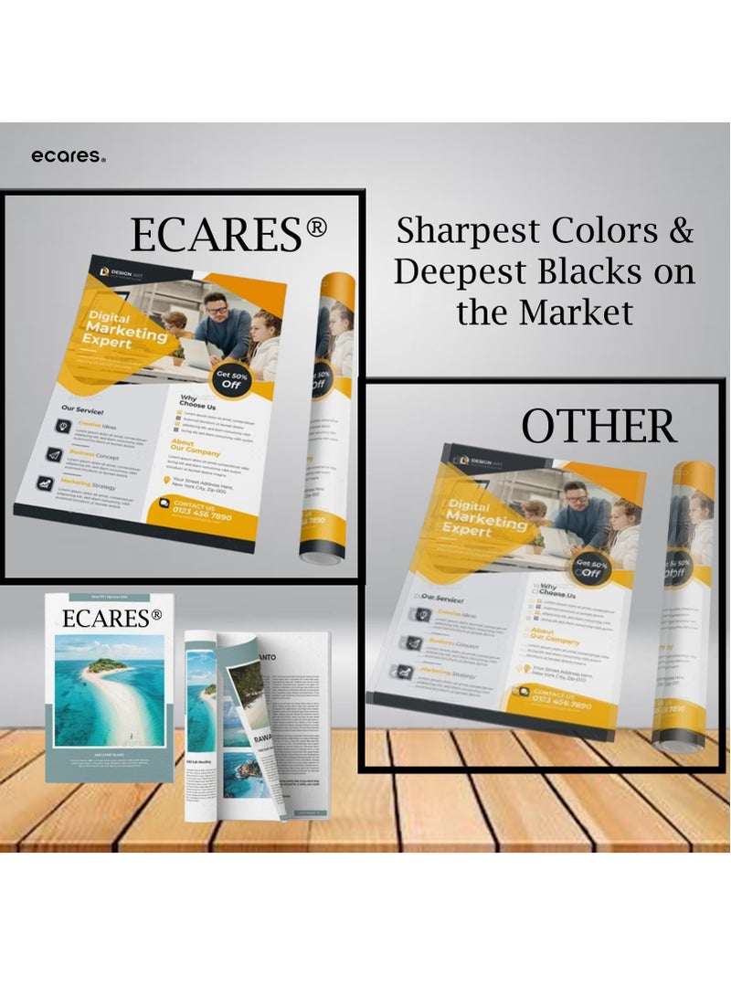 ECARES®305A Toner Cartridge CE411A Compatible for HP  Laserjet Pro 400 Color M451dn M451nw M451dw MFP M475dw MFP M475dn Pro 300 MFP M375nw M351A (Cyan) - Image 2