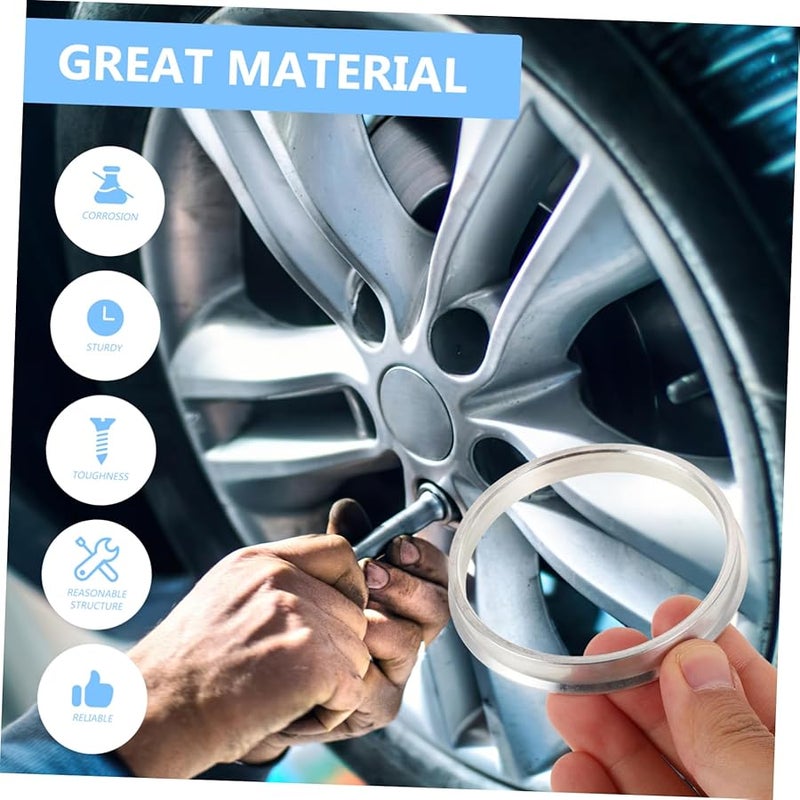 Hub Centric Rings Aluminum Alloy Wheel Hub Adapter Vibration Reduction Easy Install - Image 5