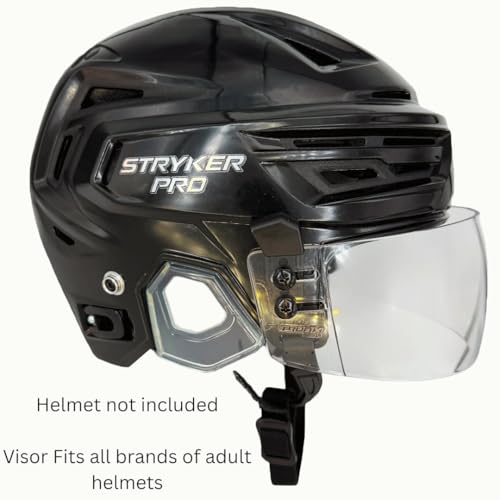 TronX S30 Straight-Cut Hockey Helmet Clear Visor (Anti-Scratch/Anti-Fog) CE Certified - Image 3