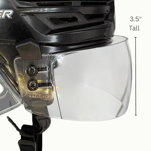 TronX S30 Straight-Cut Hockey Helmet Clear Visor (Anti-Scratch/Anti-Fog) CE Certified - Image 2
