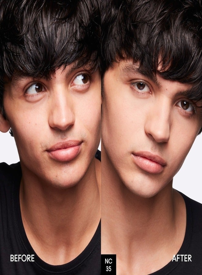 MAC Cosmetics Mac Studio Fix Powder Plus Foundation - NC35 - Neutral Beige With Golden Undertone for Medium Skin 15g - Image 3