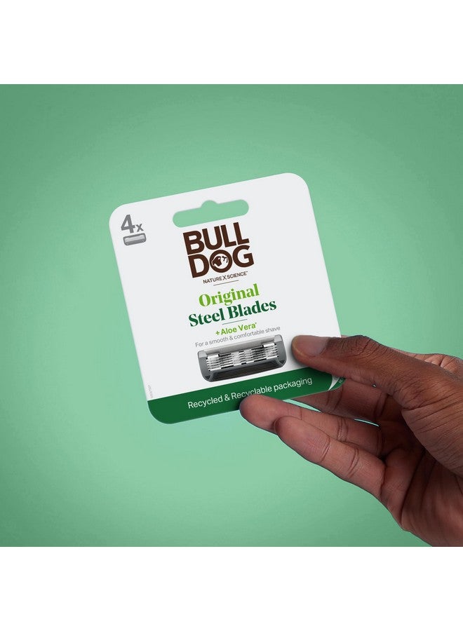 Bulldog Mens Skincare and Grooming Original Razor Blades Refills for Men, 8 Count - Image 3
