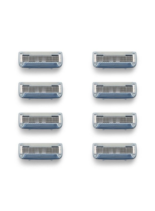 Bulldog Mens Skincare and Grooming Original Razor Blades Refills for Men, 8 Count - Image 4