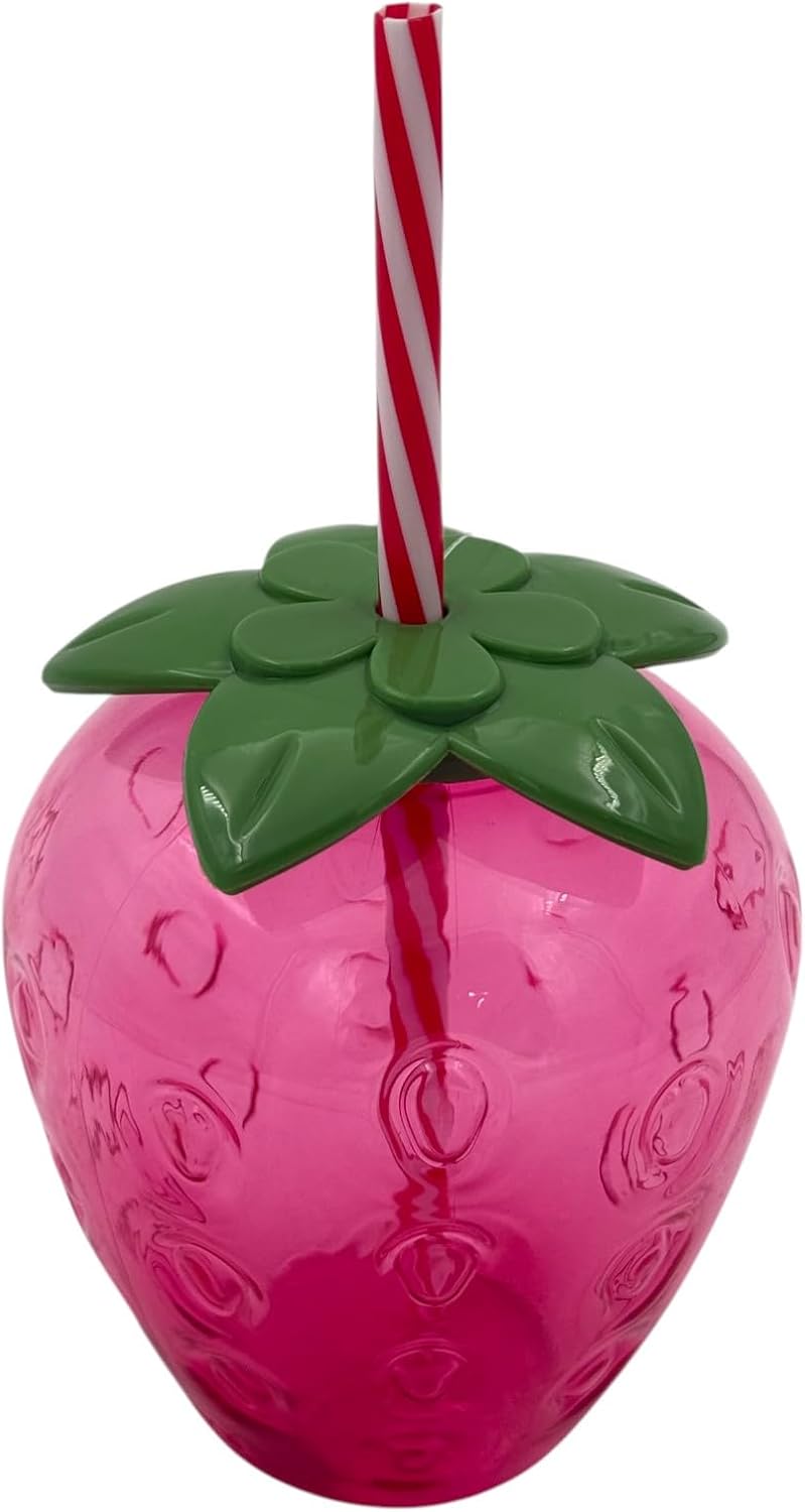 B&D كوب تروبيكول على شكل فراولة مع قشة - Image 3