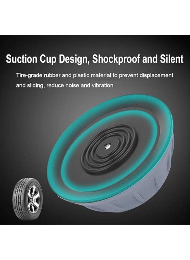 EasyLife 4 Pieces Noise Cancelling Washing Machine Support, Washer And Dryer Anti-Vibration Pads, Slip Anti Vibration and Noise Reducing Rubber Washing Machine Feet Pads  - Image 3