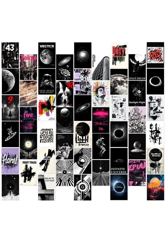 BF HOME 50 New Creative Planet Fall Series Wall Background Decoration Cards, Glossy Cardstock Printing, Wall Posters, Postcards Set, Home Decor Gift - Image 3