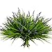 alyptus alyptus 12 Bundles Fake Plant Wheat Grass Stems Artificial Monkey Grass Faux Onion Grass Greenery Outdoor Green Leaves  - Image 2