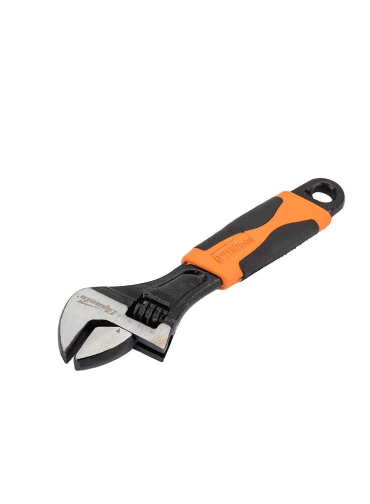 Sparta 6-Inch Adjustable Wrench (150mm), Chrome Adjustable Spanner with Non-Slip Soft Grip Handle for Plumbing, Home Repairs, Automotive Maintenance and DIY Projects - Image 3