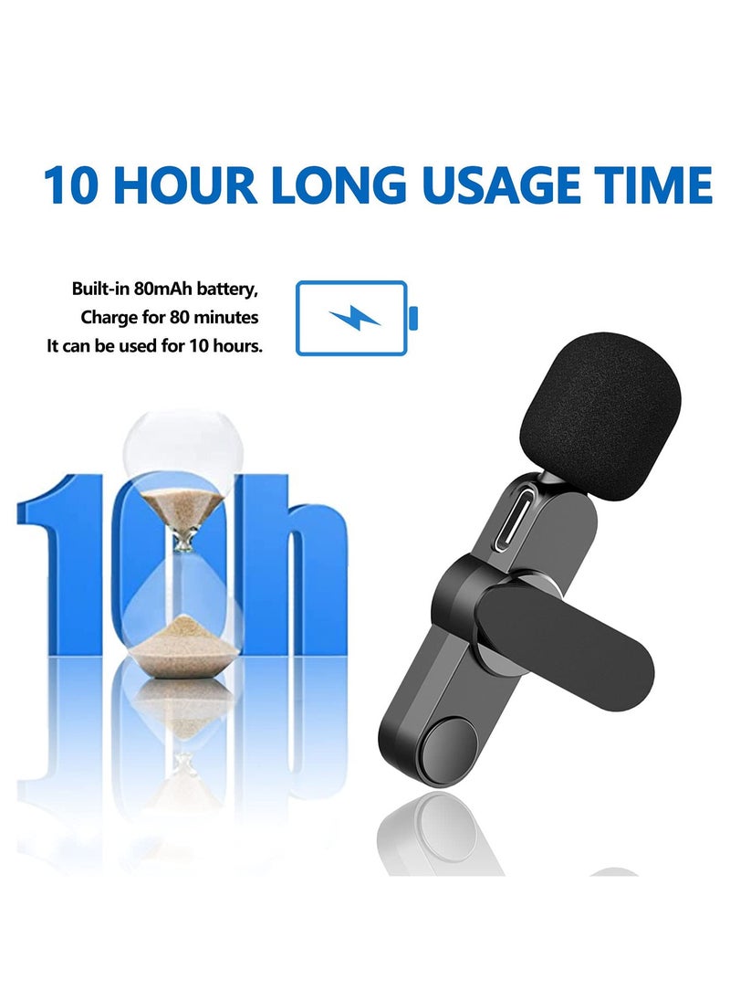 Generic Type-C Wireless Lavalier Microphone for Recording, YouTube, Facebook Live, Vlog - Noise Cancelling Wireless Mic for Android, iPhone, Tablet, PC (No App/Bluetooth Needed)  - Image 3
