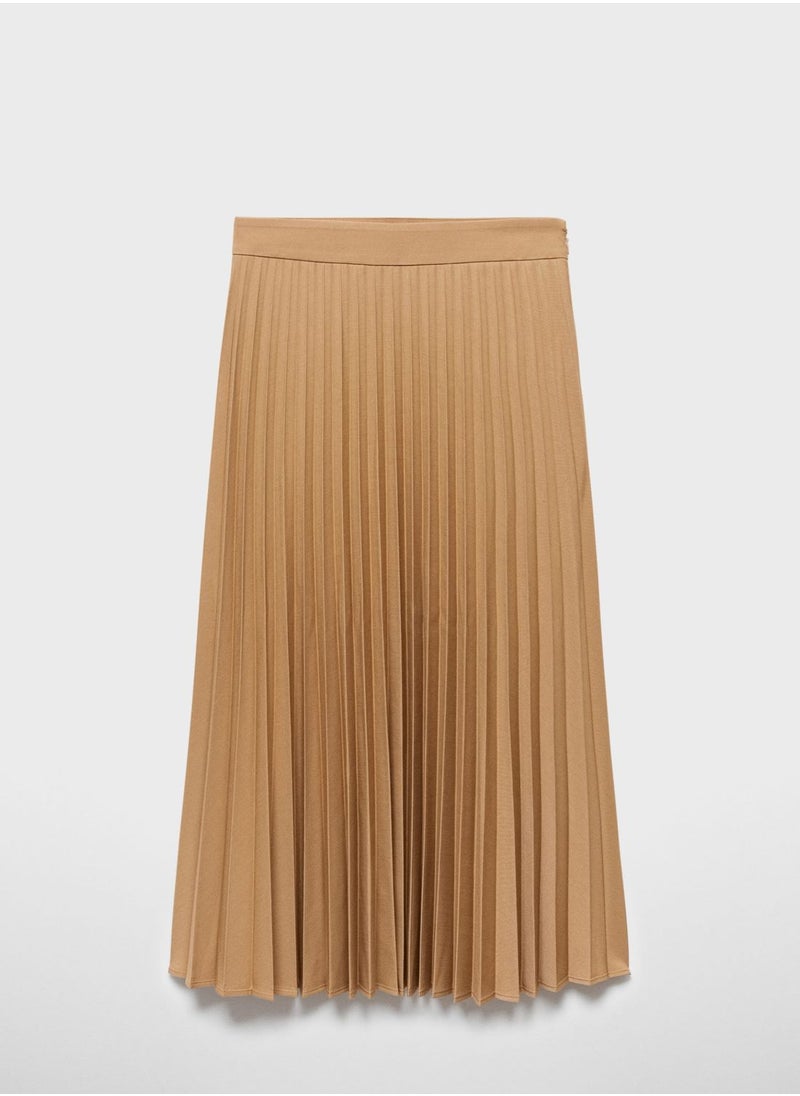 MANGO - Plisse High Waist Skirt - Image 1