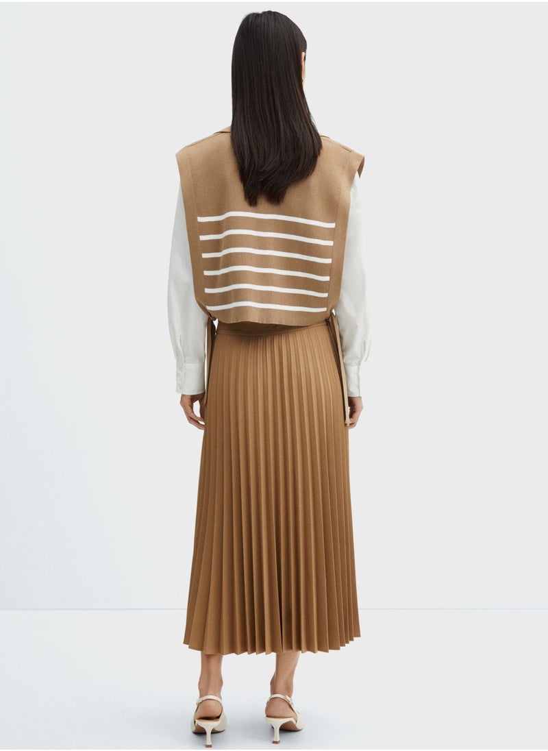 MANGO - Plisse High Waist Skirt - Image 1