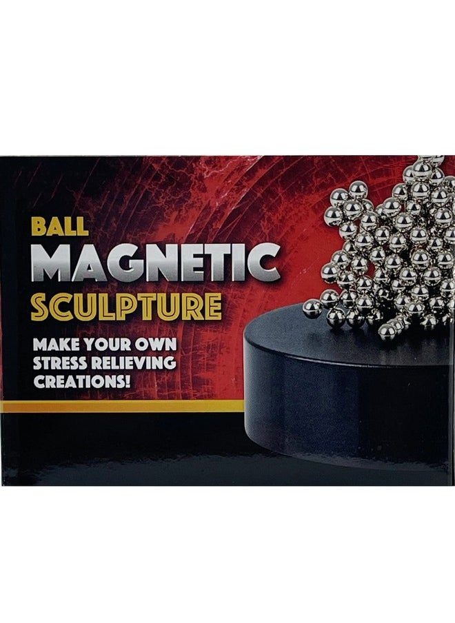 The Dreidel Company The Dreidel Company Magnetic Sculpture Building Blocks, Create Your Own Masterpiece, Development and Stress Relief, 3.5" Inch (Ball)  - Image 3
