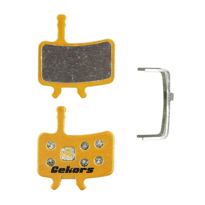 Gekors Metallic Bicycle Disc Brake Pads for Avid BB7/All Juicy, 1 Pair with a Spring, Golden - Image 5