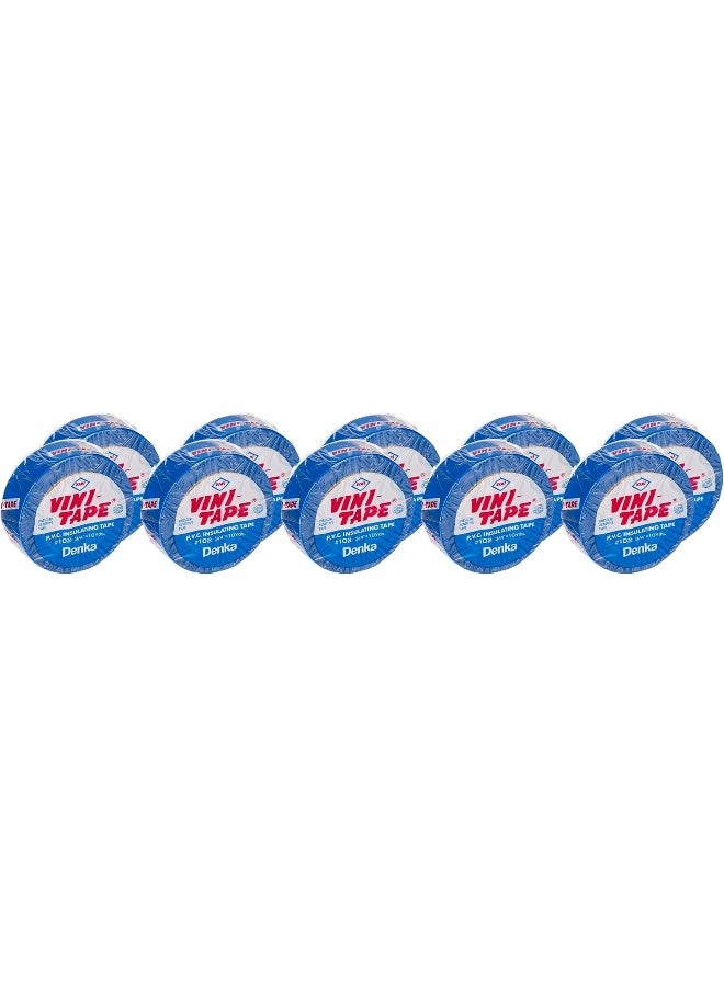 VINI Electrical Insulation Tape (10 Pieces, Blue) - Image 2