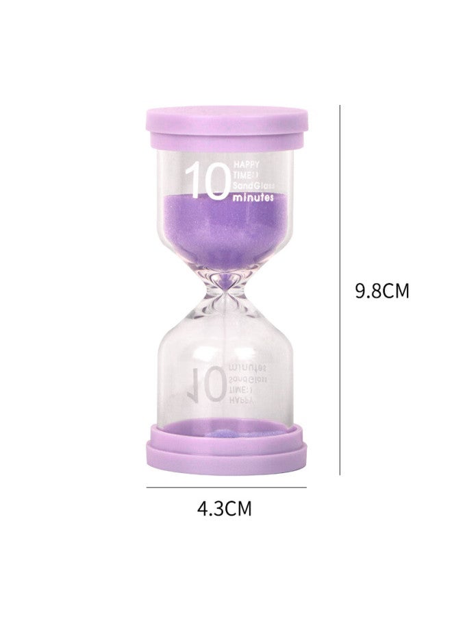 Extreme Space Creative Macaron Hourglass Ornament 10-minute Timer Kindergarten Gift Birthday Prize Purple - Image 1