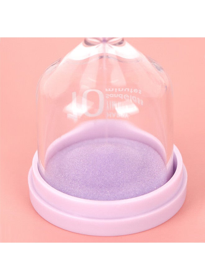 Extreme Space Creative Macaron Hourglass Ornament 10-minute Timer Kindergarten Gift Birthday Prize Purple - Image 4
