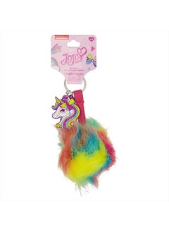 JoJo Siwa Unicorn Rainbow Pom Lip Gloss Keychain  - Image 1