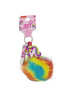 JoJo Siwa Unicorn Rainbow Pom Lip Gloss Keychain  - Image 4