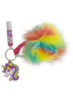 JoJo Siwa Unicorn Rainbow Pom Lip Gloss Keychain  - Image 3