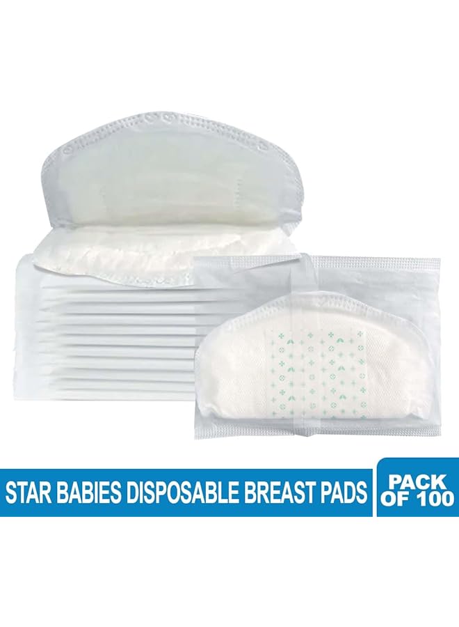 ستار بيبيز عبوة من 100 قطعة من وسادات الثدي للاستخدام مرة واحدة - Image 1
