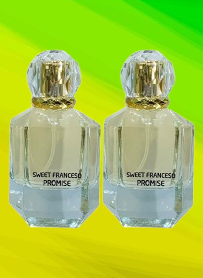 PROMISE 2 Pieces Sweet Franceso Perfume 75ml EDP - Image 1