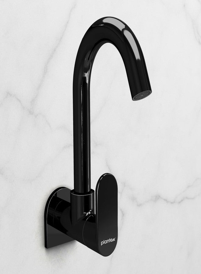 Plantex Pure Brass Kitchen Sink Tap with 360° Swivel Spout/Kitchen Tap with Water Saving Aerator - 7 Year-Warranty (ORN-210, Black) - Image 1