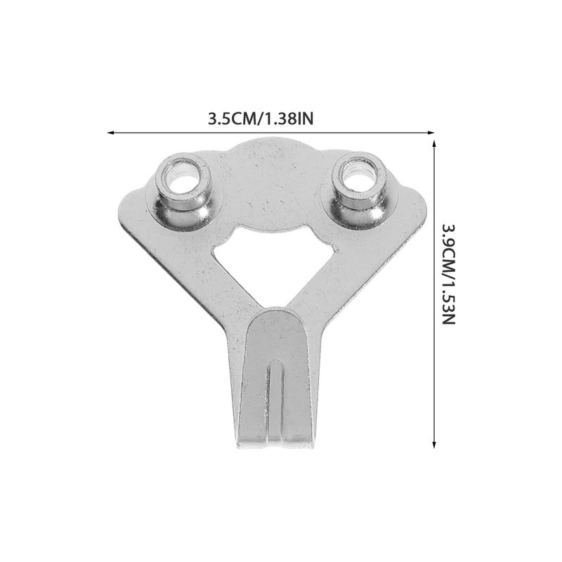 120pcs Metal Wall Hooks Set with Screws for Hanging Clothes Bags Photos on Wood Walls Silver - Image 3