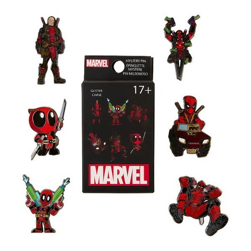 Loungefly Funko POP! By Loungefly Marvel Deadpool Action Mystery Enamel Pin (3.81 cm, Assorted) - Image 2