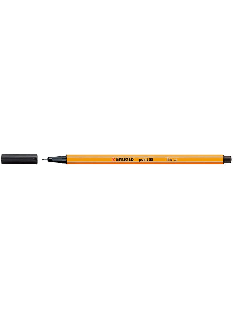 STABILO Fineliner Point 88 in Black , for Journal Planner , Note , Drawing , Pack of 10 Pens  - Image 2