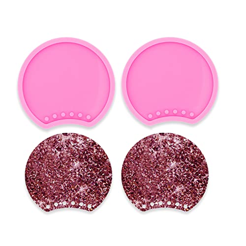 AMZTOART 2 Pcs Glossy Mouse Ear Shape Decorative Headband Silicone Molds DIY Craft Polymer Clay Mold Jewellery Resin Crafting, Cake Decoration Fondant Mould (DY0333+DY0333) - Image 1