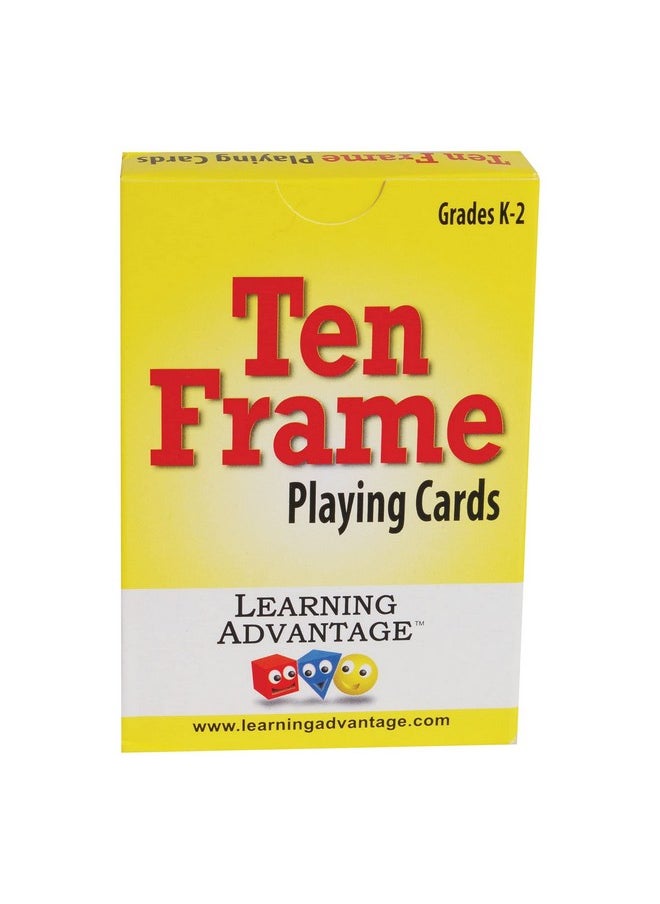 Learning Advantage - Ten Frame Playing Cards - Set Of 44 - Learn And Recognize Numbers 1-10 - Practice Subitizing - Early Math Resource - Image 1
