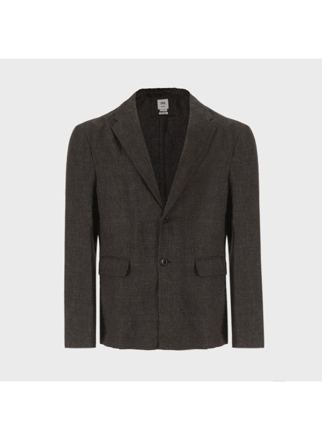 Zara elegant & Understated Gentleman's Classic Check Breathable Lightweight Business Casual Suit - Image 2