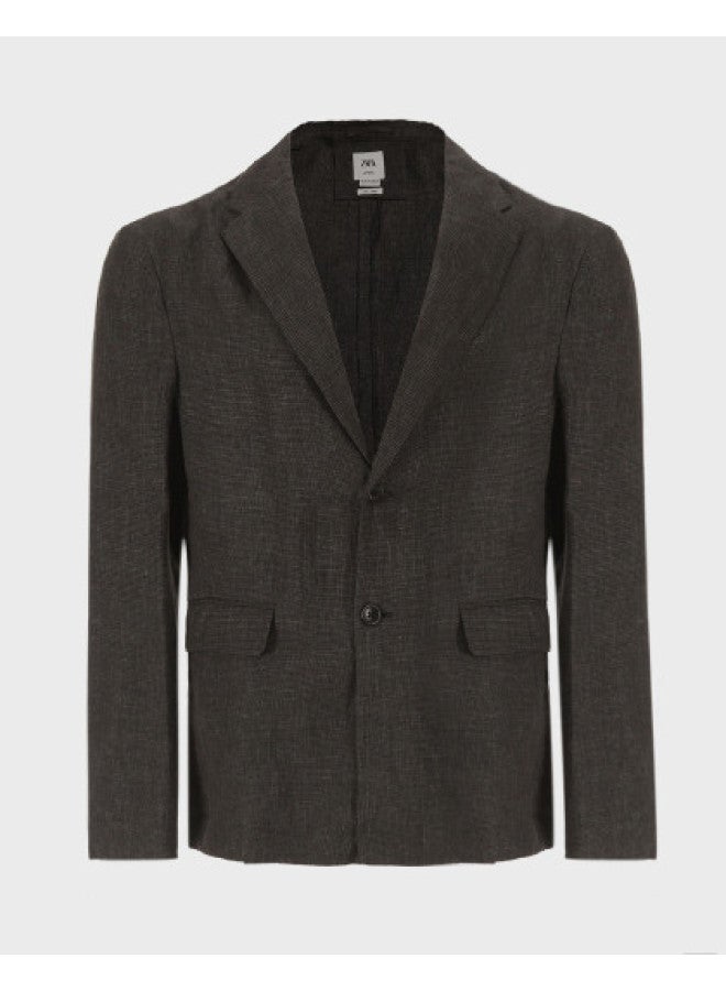 Zara elegant & Understated Gentleman's Classic Check Breathable Lightweight Business Casual Suit - Image 1