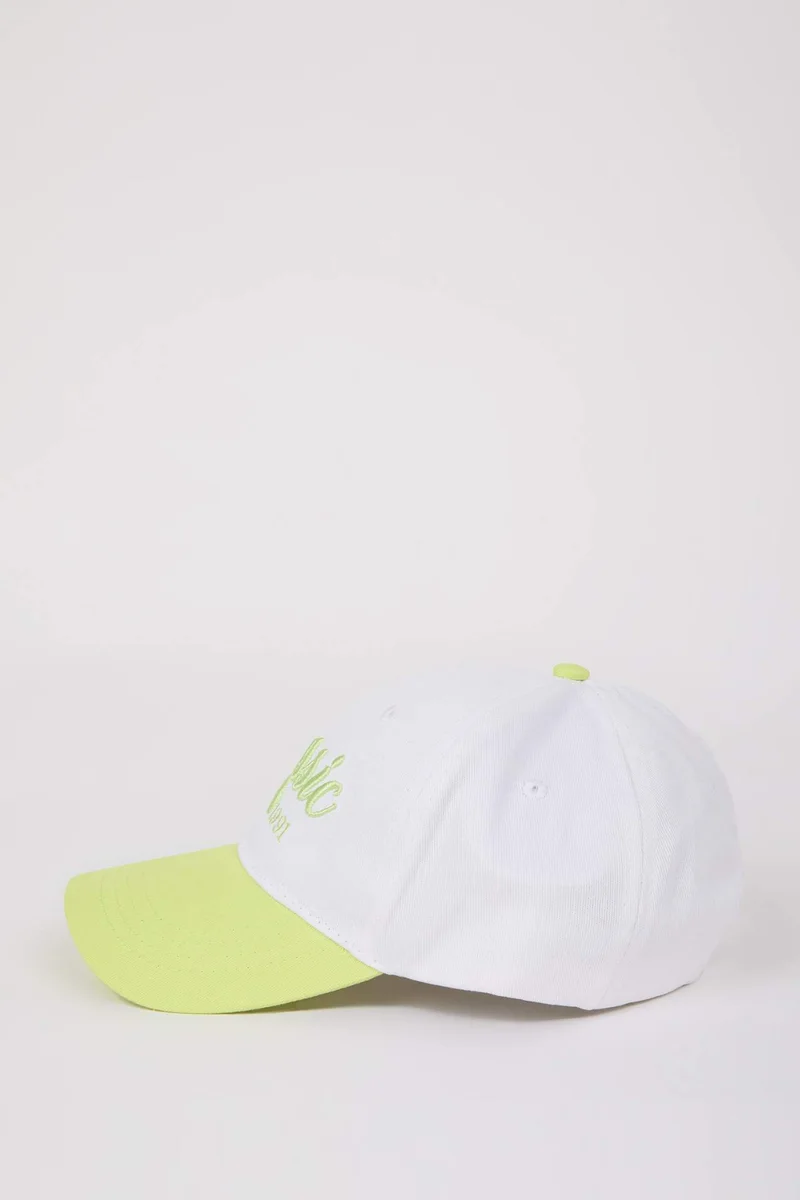 Defacto  Woman Label Printed Woven Baseball Cap for Women | Best Price UAE