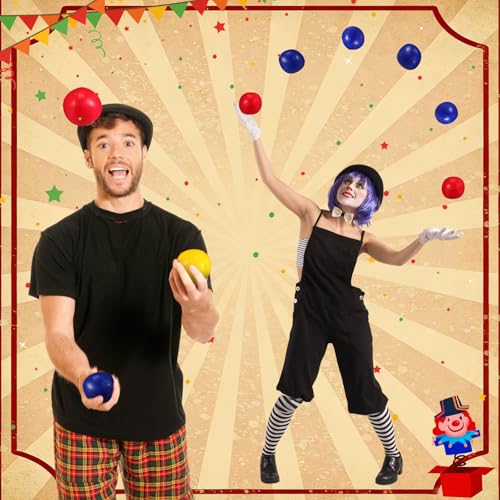 Soulchen 6 Packs Juggling Balls Set for Beginners Juggling Bean Bags Durable Juggle Ball Kit for Beginners and Professionals Red Yellow BluePU Mirror - Image 5
