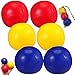 Soulchen 6 Packs Juggling Balls Set for Beginners Juggling Bean Bags Durable Juggle Ball Kit for Beginners and Professionals Red Yellow BluePU Mirror - Image 2
