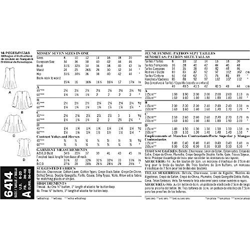 NEW LOOK Patterns Misses' Tunic and Top with Neckline Variations Size: A (8-10-12-14-16-18-20), 6414 - Image 3