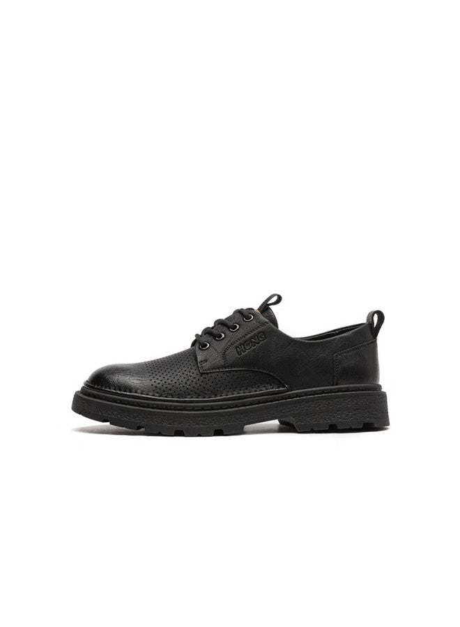 Red Dragonfly Summer Breathable Work Shoes, Thick-soled Casual Loafers Wla440541l Black (hollow) Size 38 - Image 1