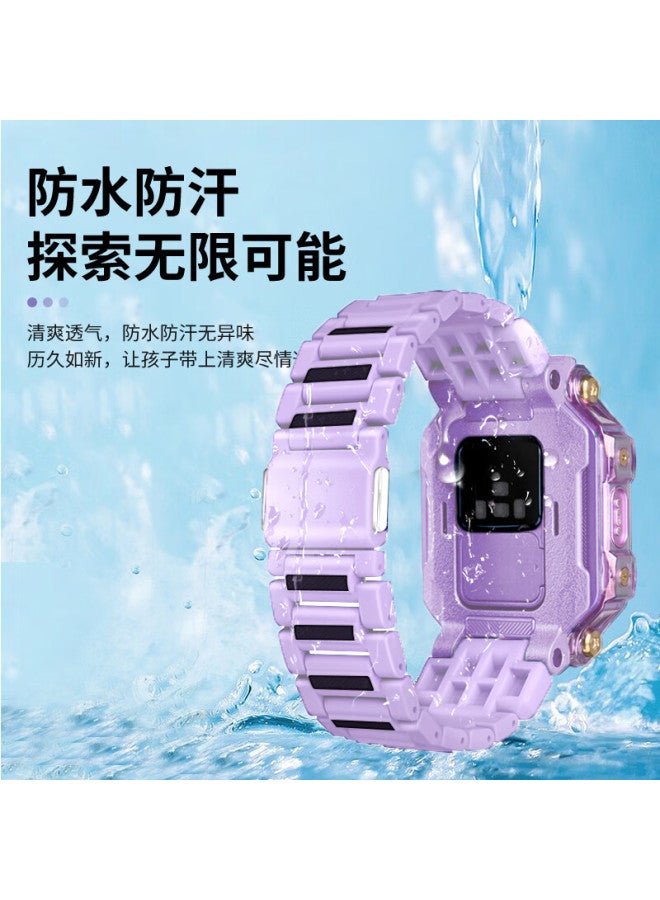 MSSM Magnetic Absorption Flash Buckle Watch Strap For Mssm Little Genius Phone Watch Z10/z9/z8a Children's Student Phone Watch Z7s/z6p/z6/z3/d3/q2a/z6s Obsidian Black - Image 4