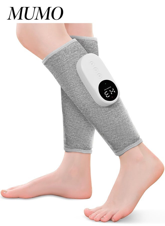 MUMO 2PCS Electric Leg Massager Leg Shaping Wireless Air Compression Heating Calf Massager with 3 Modes 3 Intensities Arm Body Circulation Muscle Relaxation Varicose Veins Physiotherapy(Gray) - Image 1