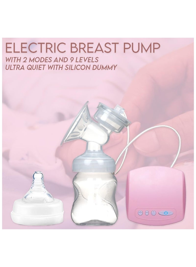 هالامودو مضخة ثدي كهربائية، للرضاعة الطبيعية بدون استخدام اليدين، مع زجاجة حليب، محمولة بوضعيتين و9 مستويات شفط، مضخة ثدي قابلة لإعادة الشحن عبر USB مضخة ثدي مضادة للتدفق الخلفي - Image 2